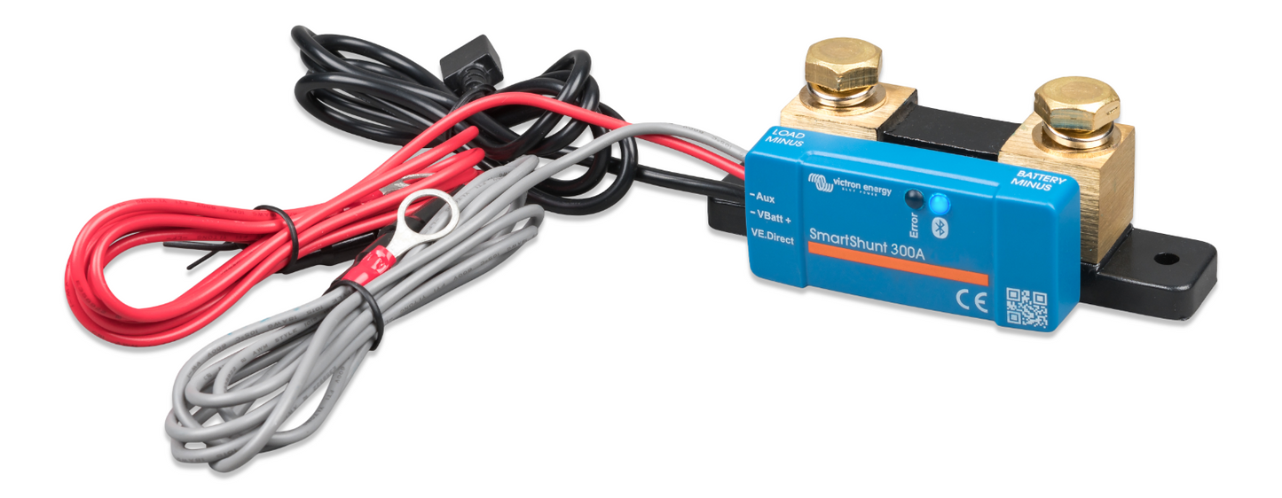 Victron SHU065130050 SmartShunt 300A Battery Monitor IP 65 Bluetooth Smart Shunt