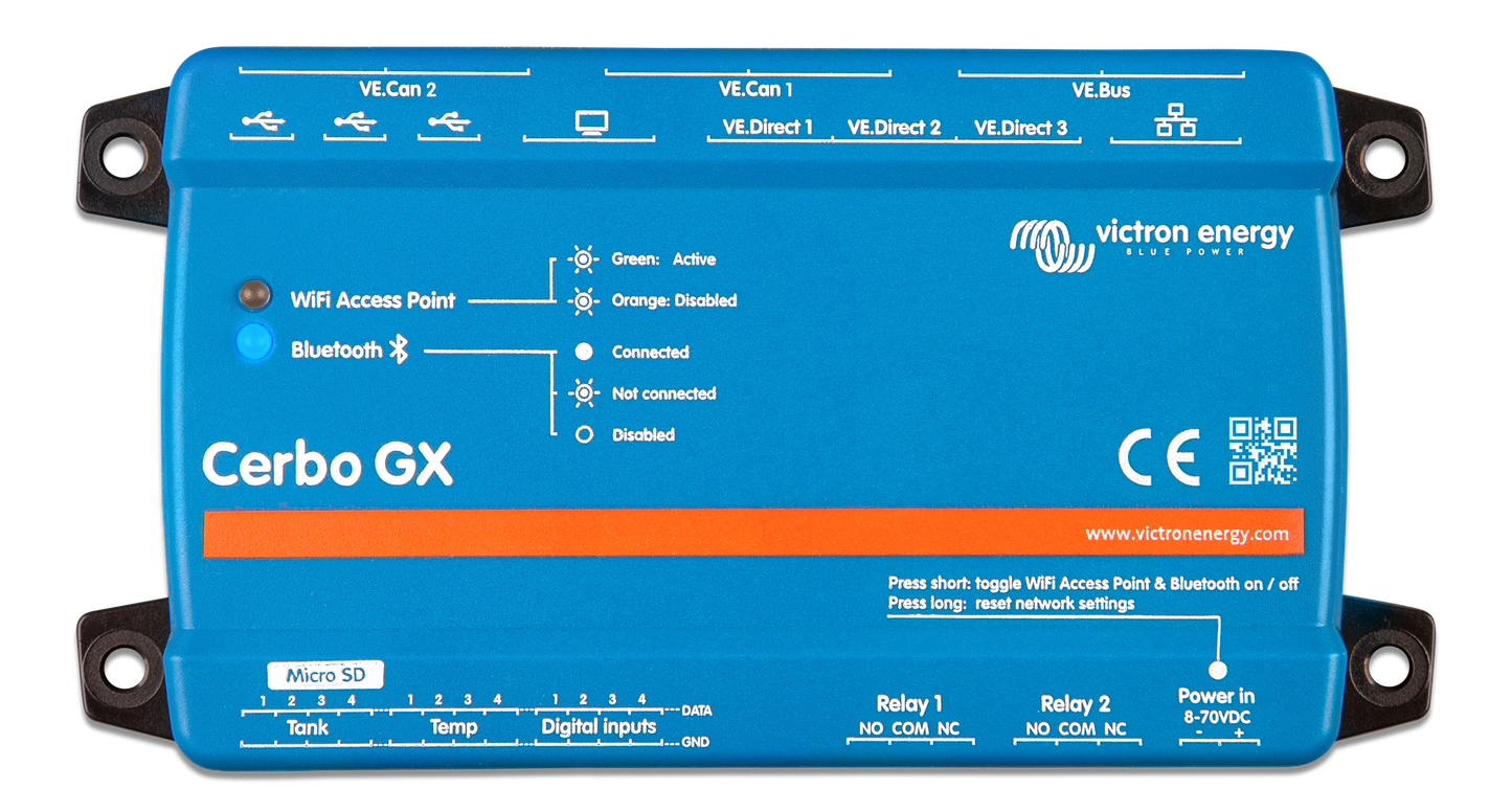 Victron BPP900451100 Cerbo GX MK2 Hardware revision 2 with two VE.Can ports