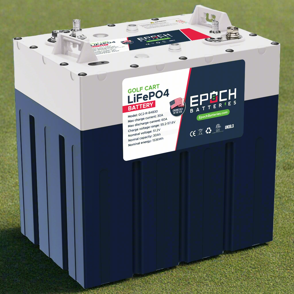 Epoch Batteries 48V 30Ah (1.54kWh) GC2 - Golf Cart LiFePO4 Lithium Battery