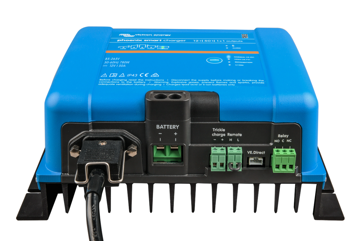 Victron PSC241651095 Phoenix Smart IP43 Charger 24 Volt 16 Amp Outlets 120-240V