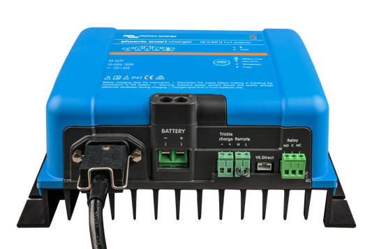 Victron PSC241651095 Phoenix Smart IP43 Charger 24 Volt 16 Amp Outlets 120-240V