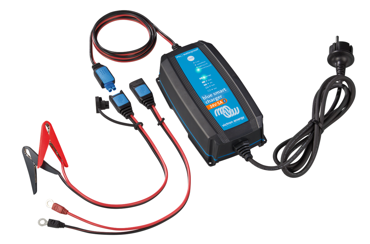 Victron BPC240531104R Blue Smart IP65 Charger 24 Volt 5 Amp + DC connector