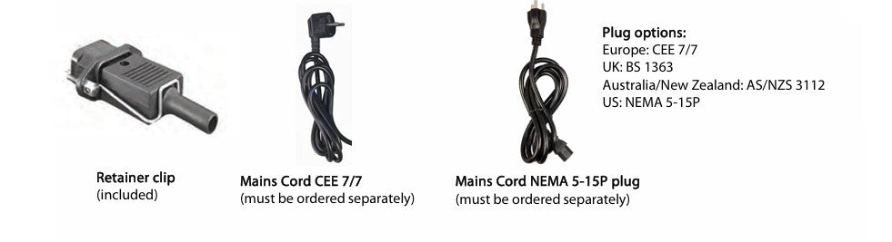 Victron ADA010100500 Mains Cord NEMA 6-15P for Smart IP43 / Skylla-S Charger 2m