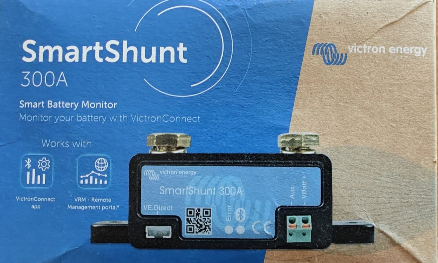 Victron SHU050130050 SmartShunt 300A Battery Monitor  Smart Shunt Bluetooth