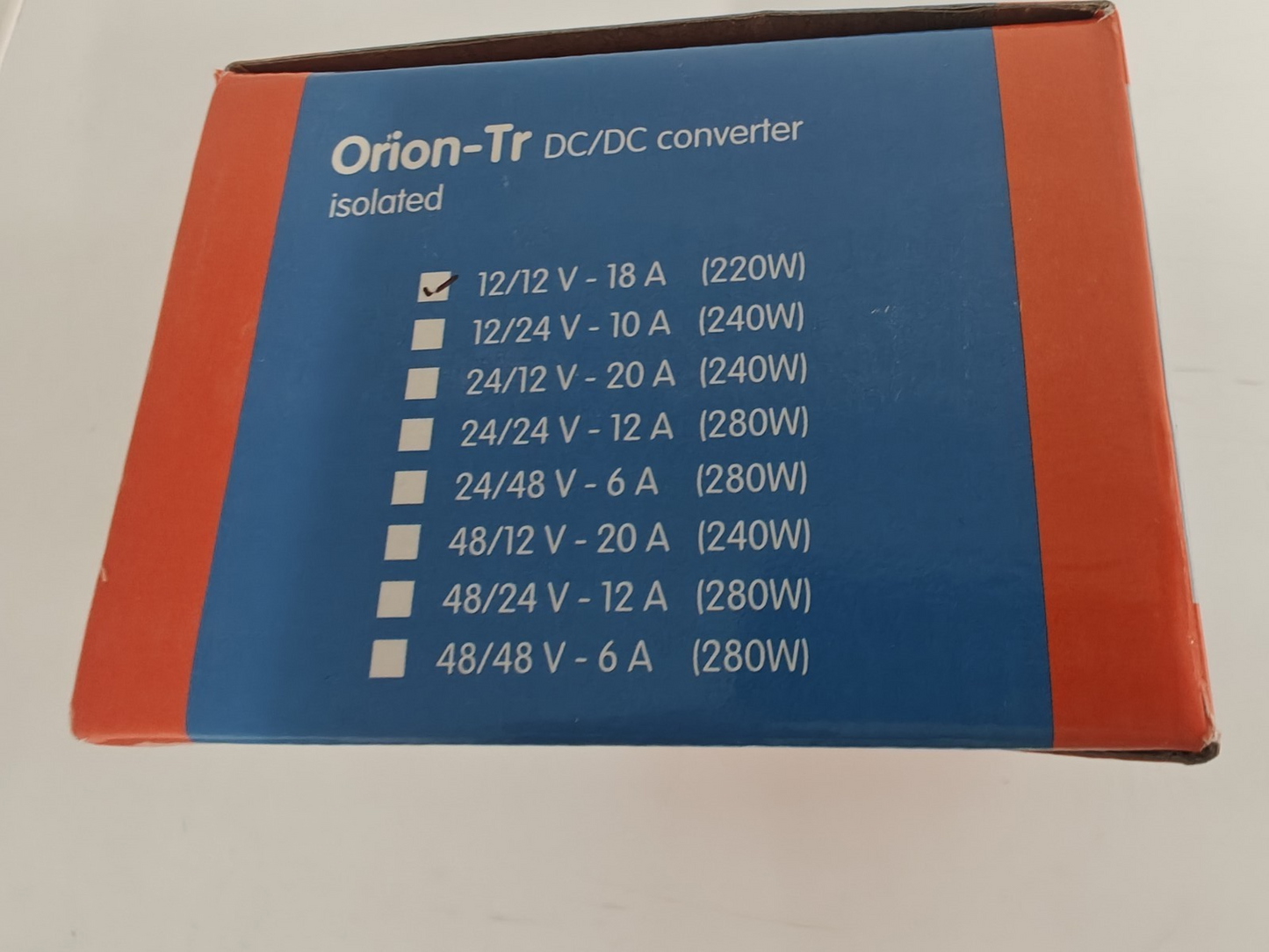 Victron ORI121222110	Orion-Tr 12/12-18A (220W) Isolated DC-DC converter