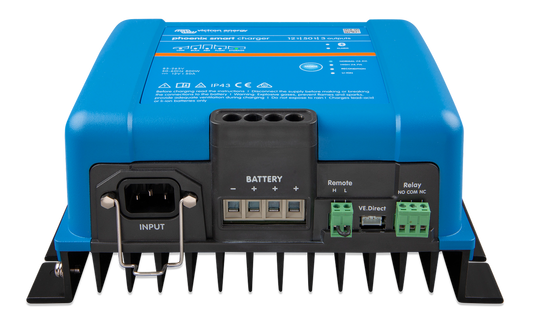 Victron PSC125053095 Smart IP43 Charger 12 Volt 50 Amp (3) Outlets 120-240V