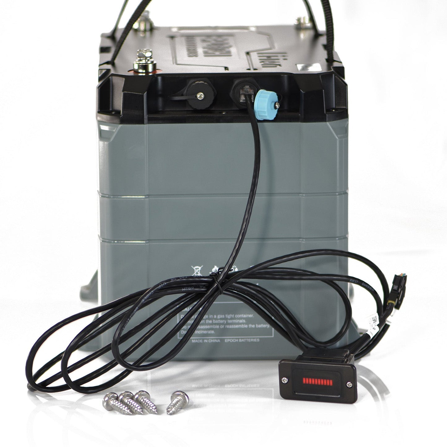 Epoch Batteries 24V 100Ah (2.56kWh) LiFePO4 Lithium Battery - Bluetooth, Heating, Waterproof