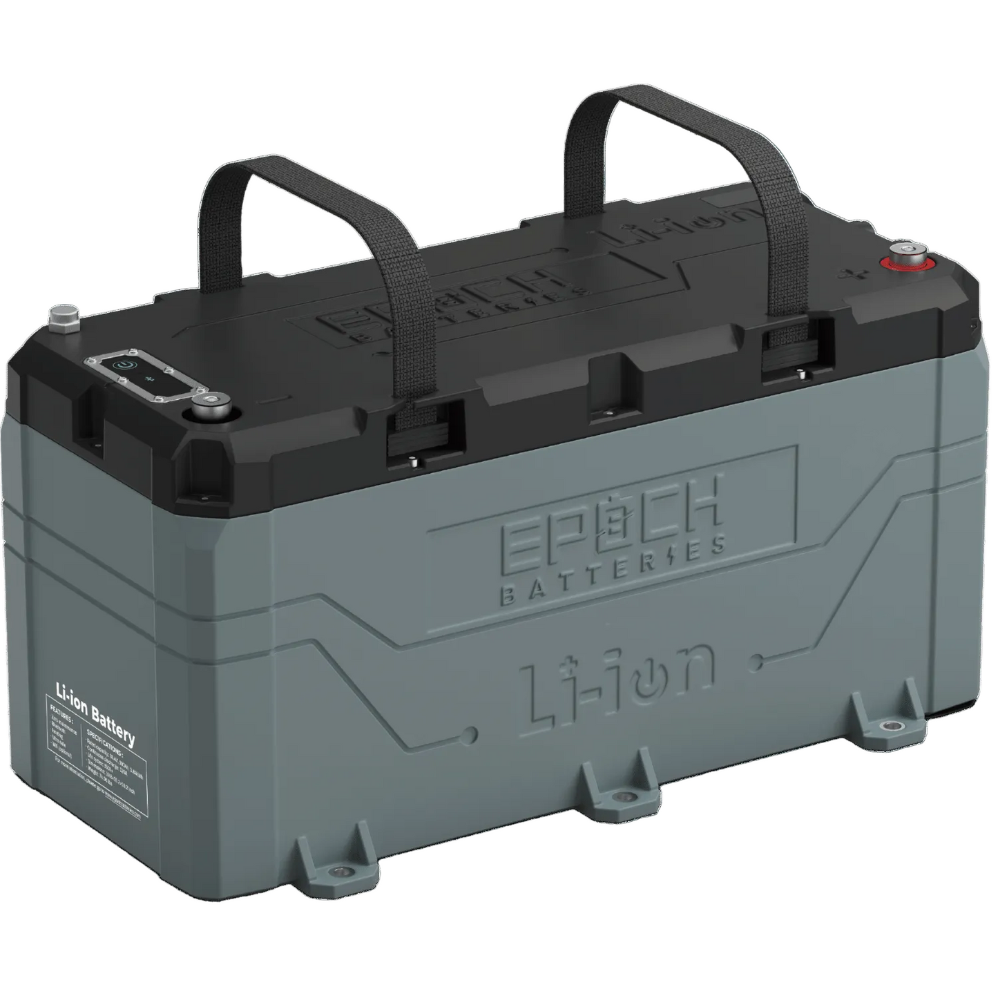 Epoch Batteries 36V 100Ah (3.84kWh) LiFePO4 Lithium Battery - Bluetooth, Heating, Waterproof