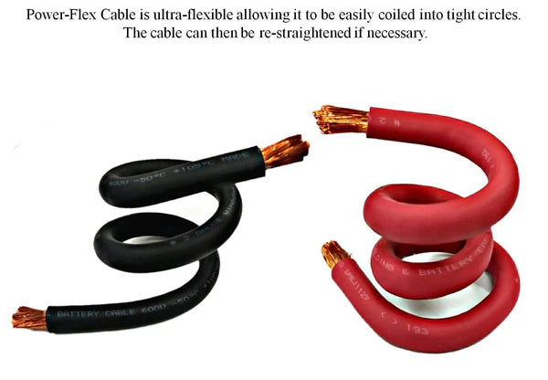 Battery Cable 6 AWG Black & Red price per foot with lugs and heat Shrink